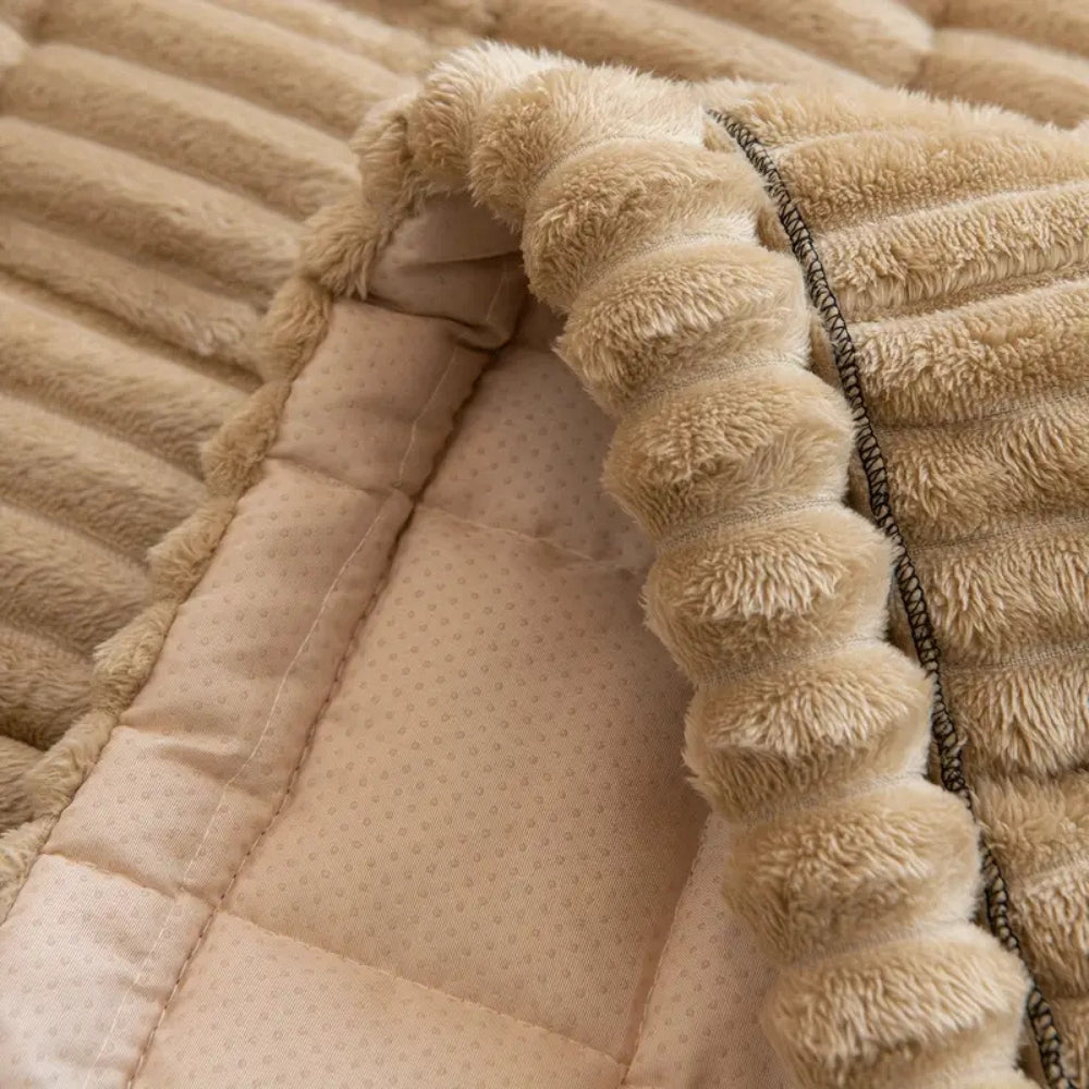 Copertura per Divano in Pile con Struttura in Pile e Sottosfondo Antiscivolo