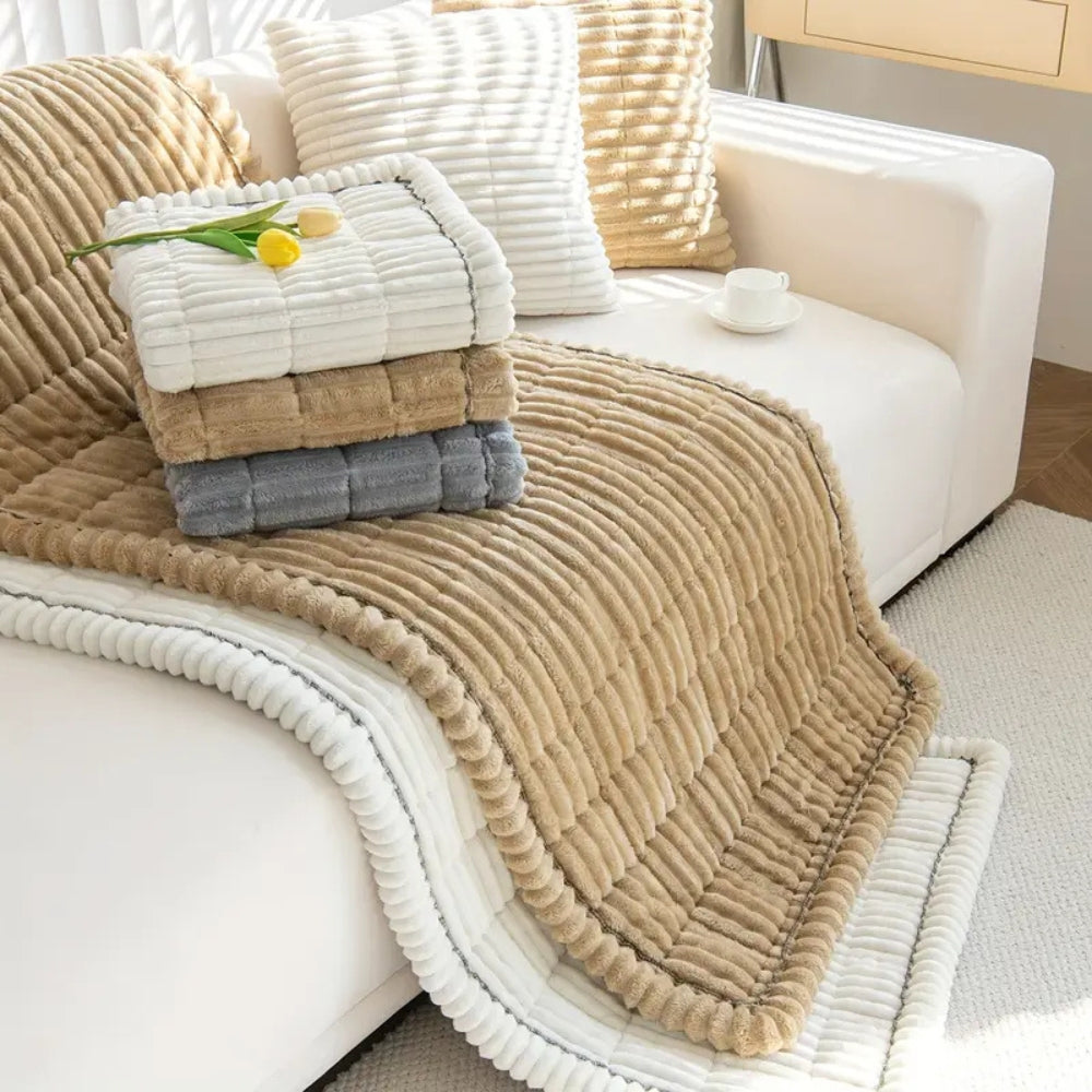 Copertura per Divano in Pile con Struttura in Pile e Sottosfondo Antiscivolo