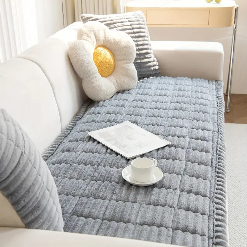 Copertura per Divano in Pile con Struttura in Pile e Sottosfondo Antiscivolo
