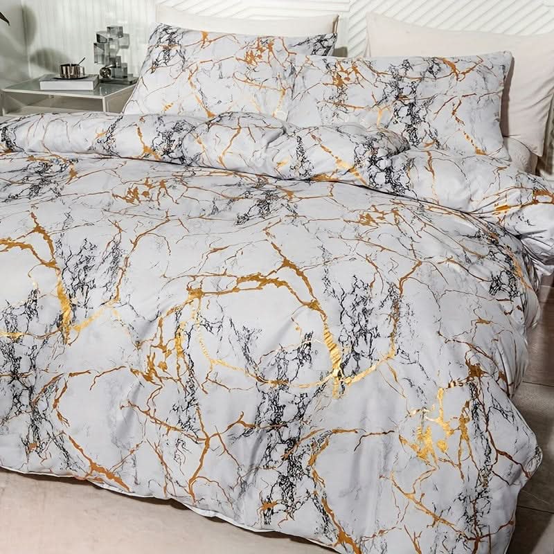 Set di Federe per Piumone Morbido di Lusso con Design Elegante