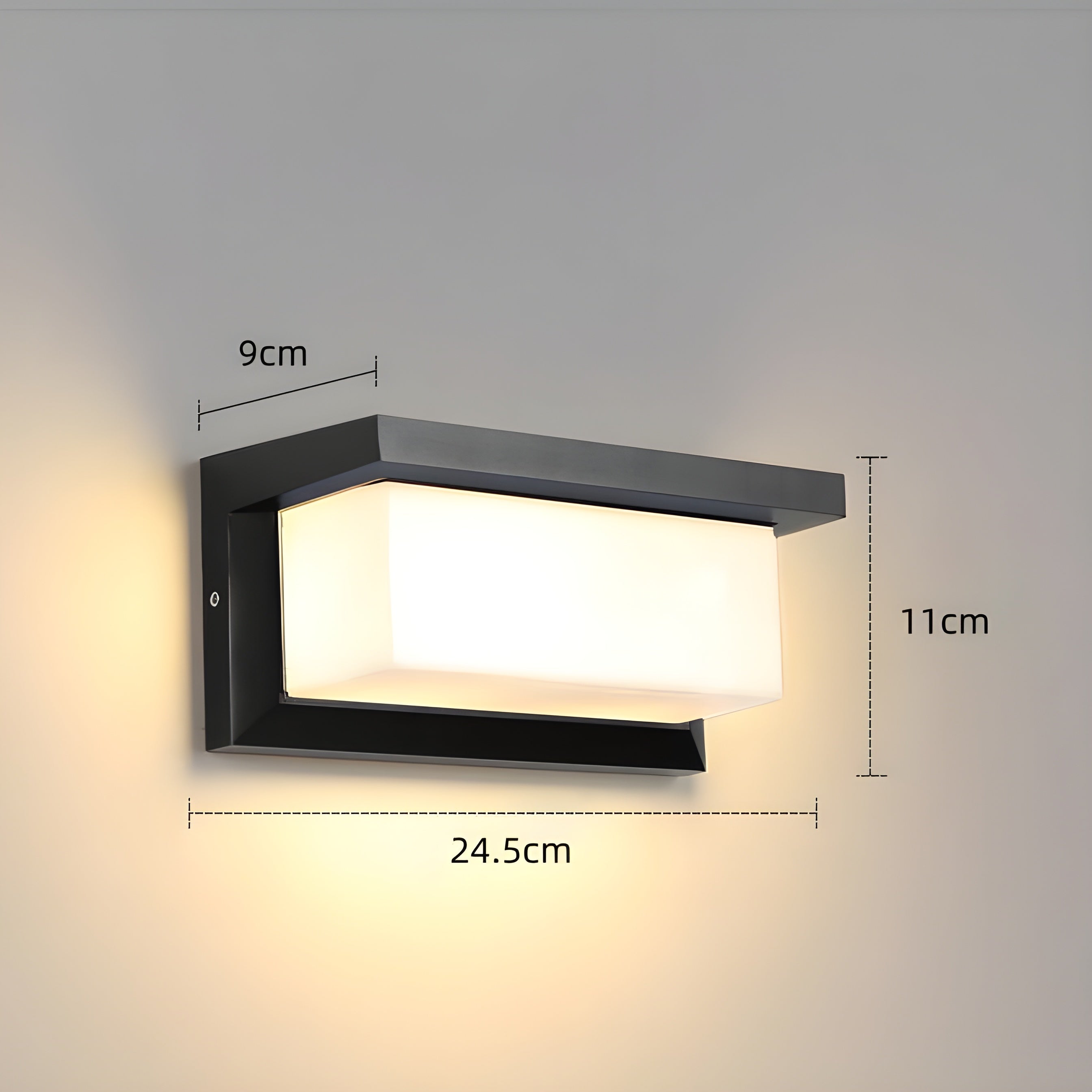 Lampada da parete LED impermeabile con sensore di movimento per esterni