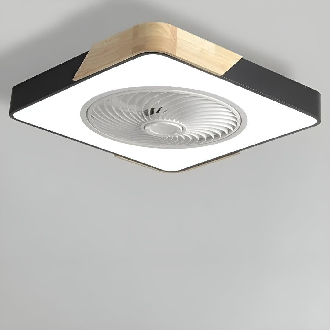 Ventilatore da soffitto a semi incasso silenzioso con telecomando