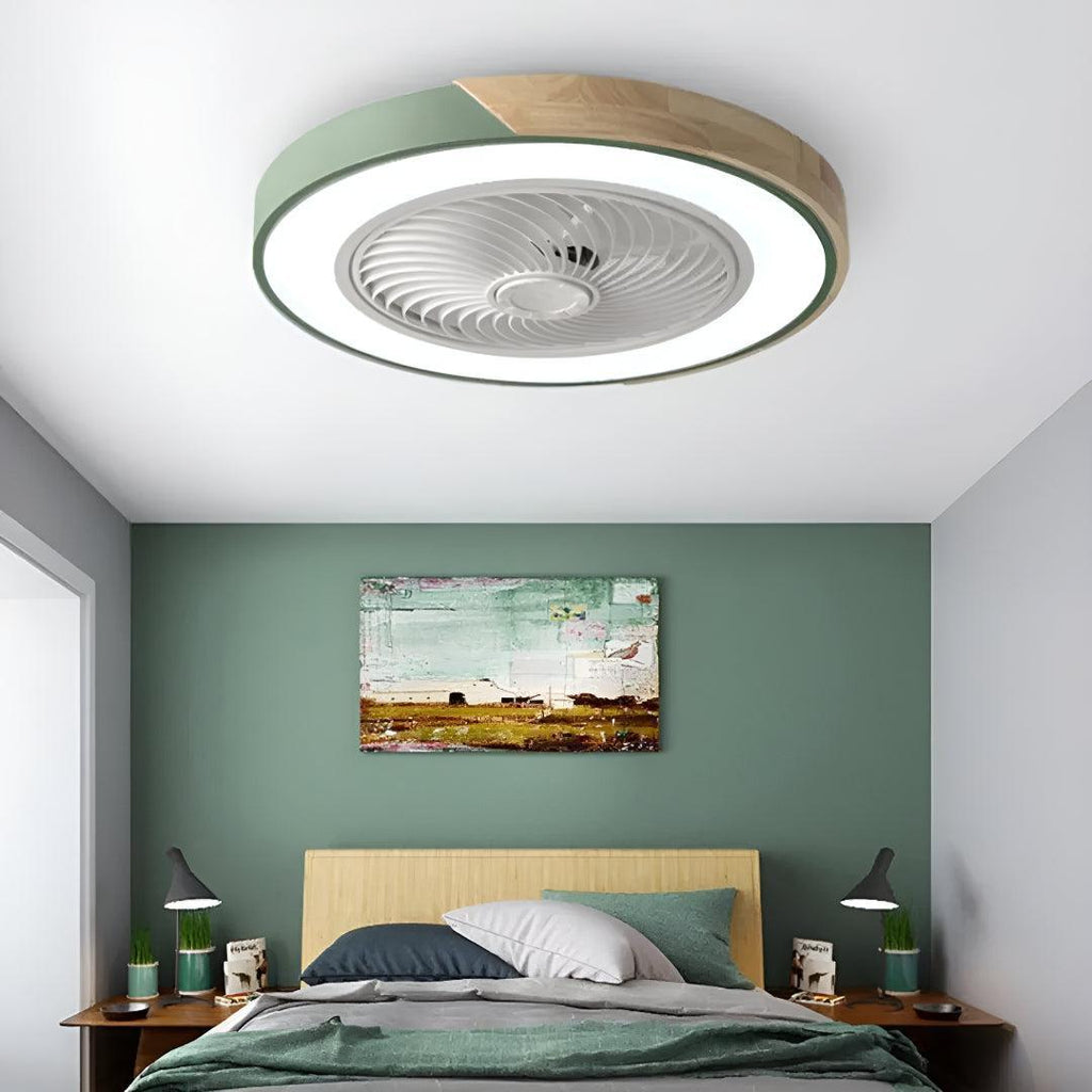 Ventilatore da soffitto a semi incasso silenzioso con telecomando