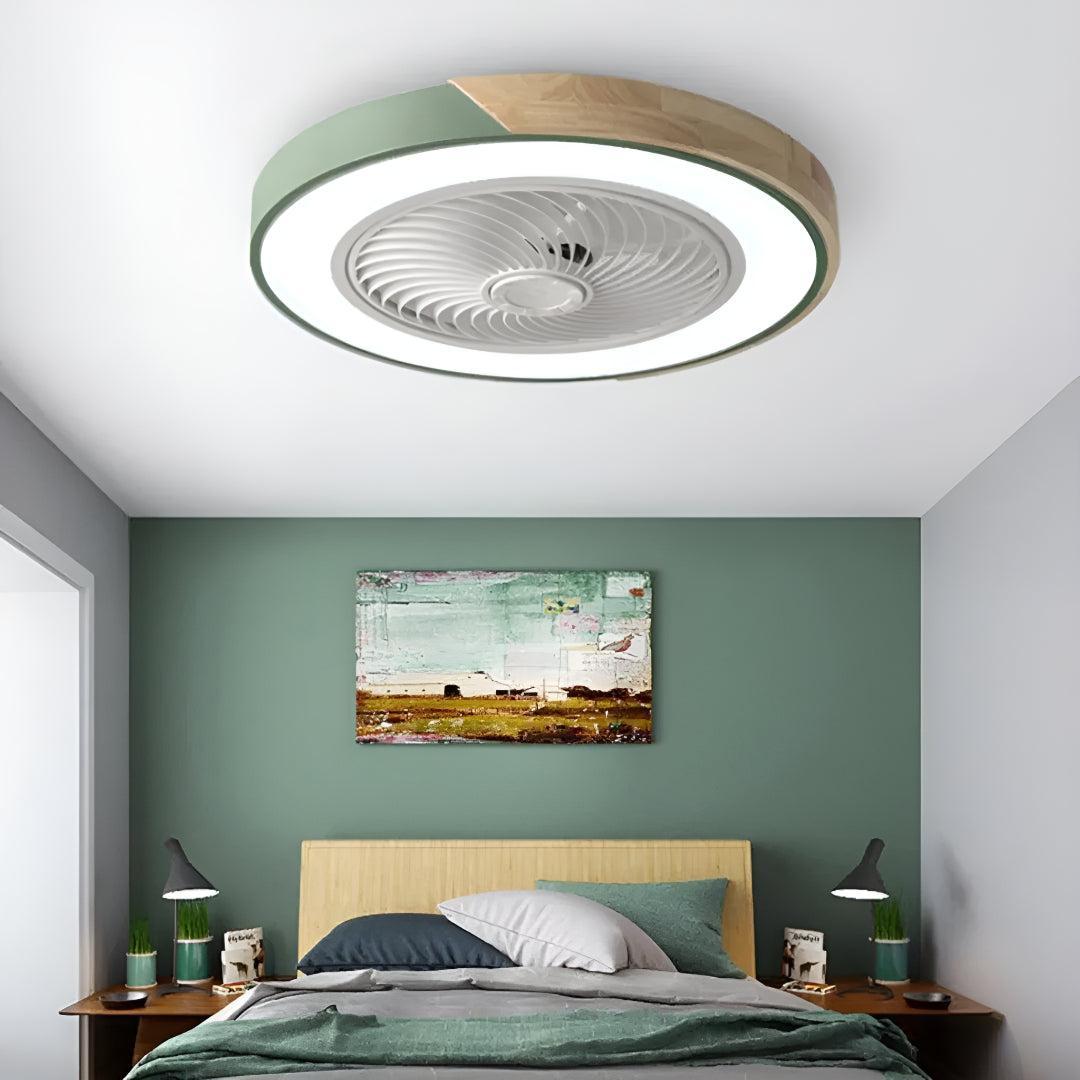 Ventilatore da soffitto a semi incasso silenzioso con telecomando