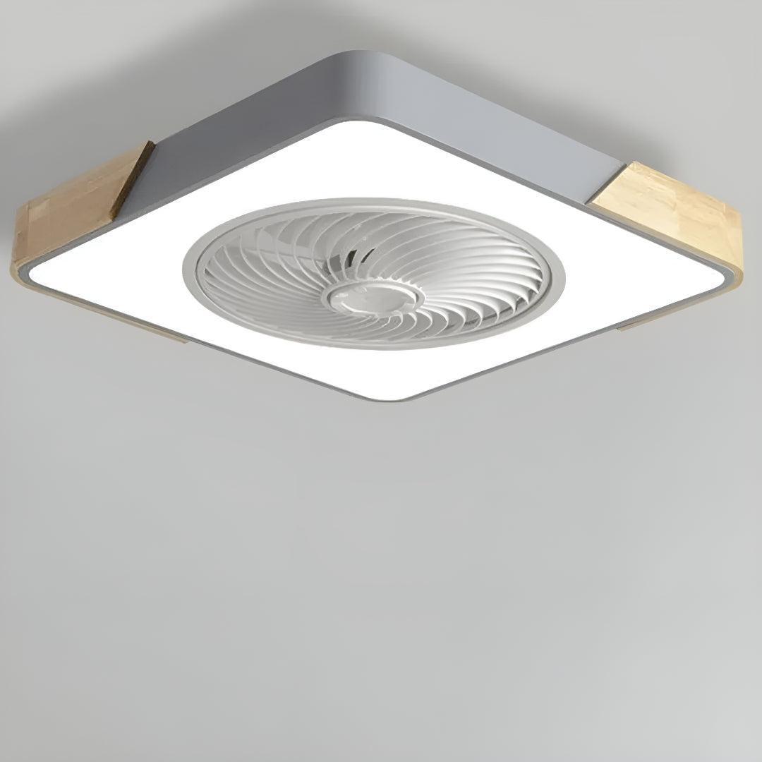 Ventilatore da soffitto a semi incasso silenzioso con telecomando