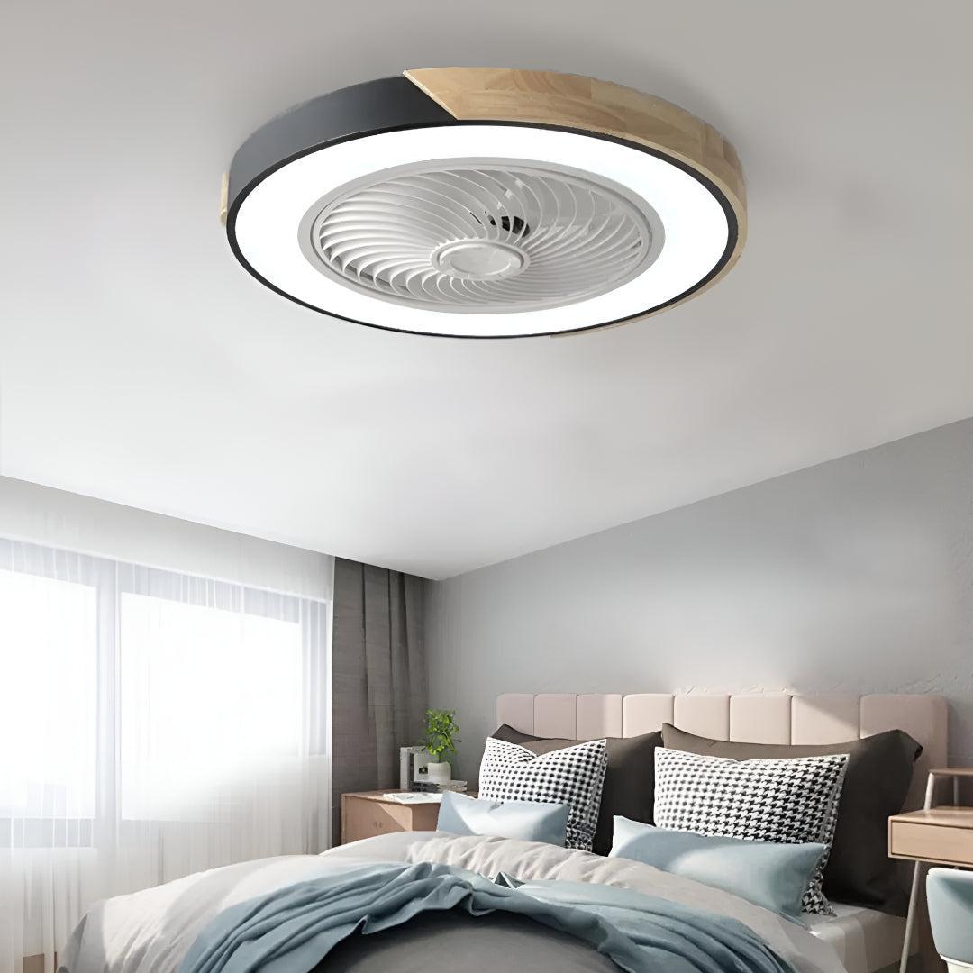 Ventilatore da soffitto a semi incasso silenzioso con telecomando