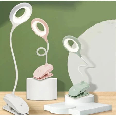 LUMICLIP – Lampada da lettura LED USB con clip, funzione dimmer e collo regolabile