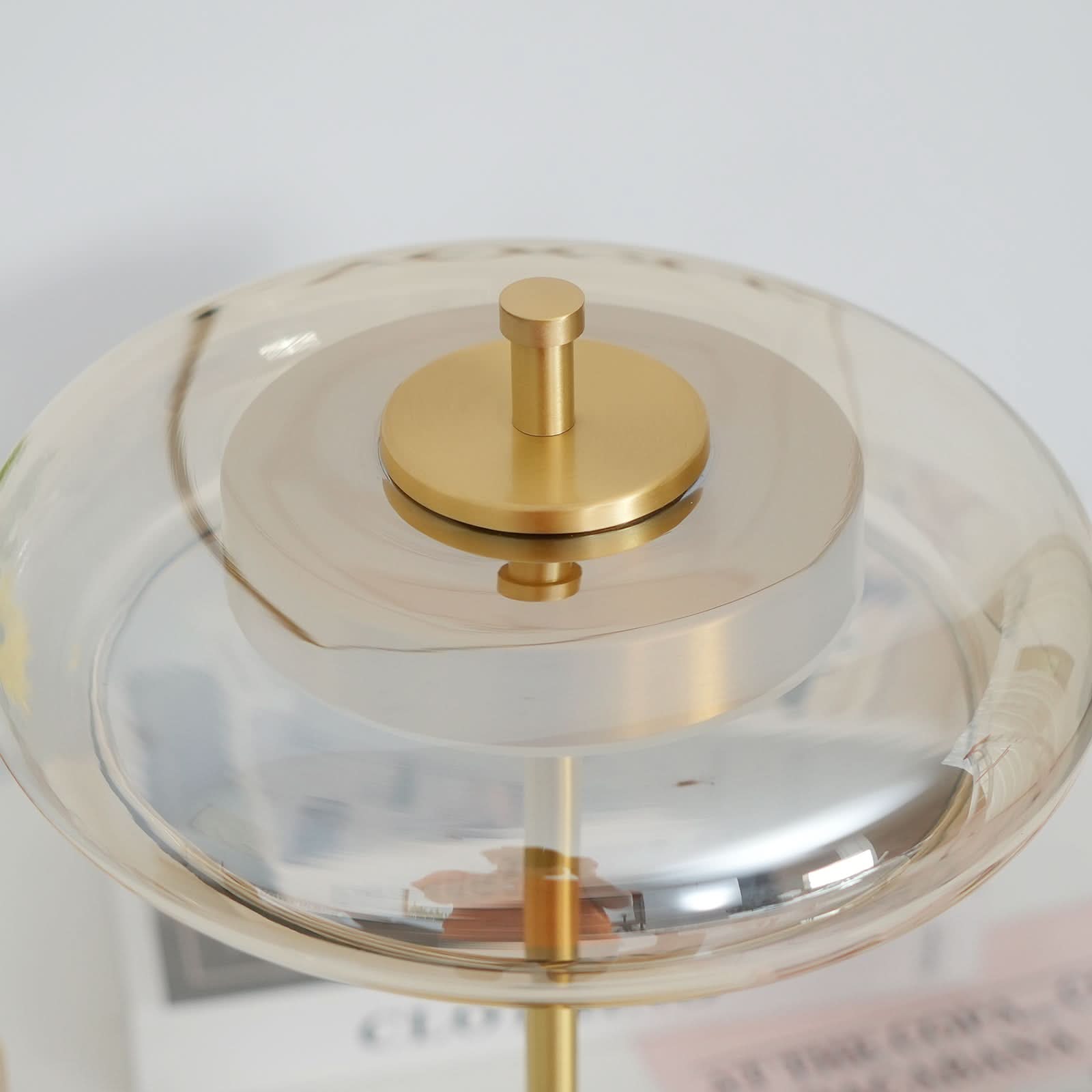 Lampada da Tavolo LED Classica con Vetro e Metallo