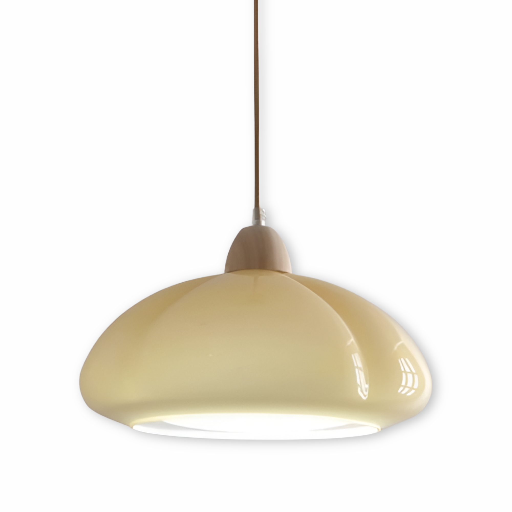 PumpaLuxe – Lampadario Retro in Vetro e Legno con Fascino Nordico