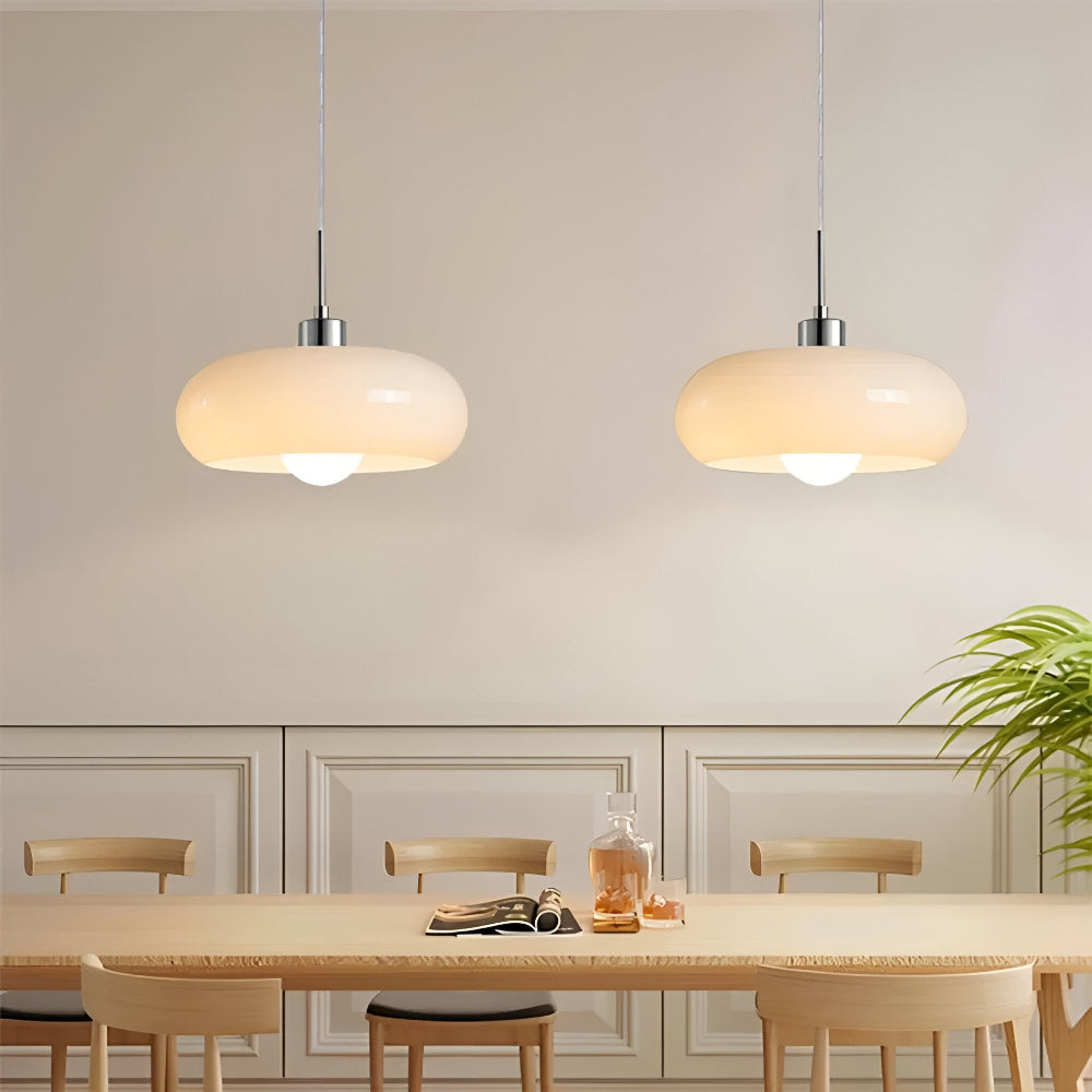 Cirquella – Lampada a sospensione in vetro soffiato retro-moderno in design circolare