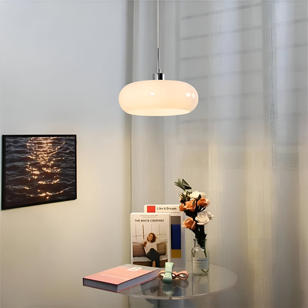 Cirquella – Lampada a sospensione in vetro soffiato retro-moderno in design circolare