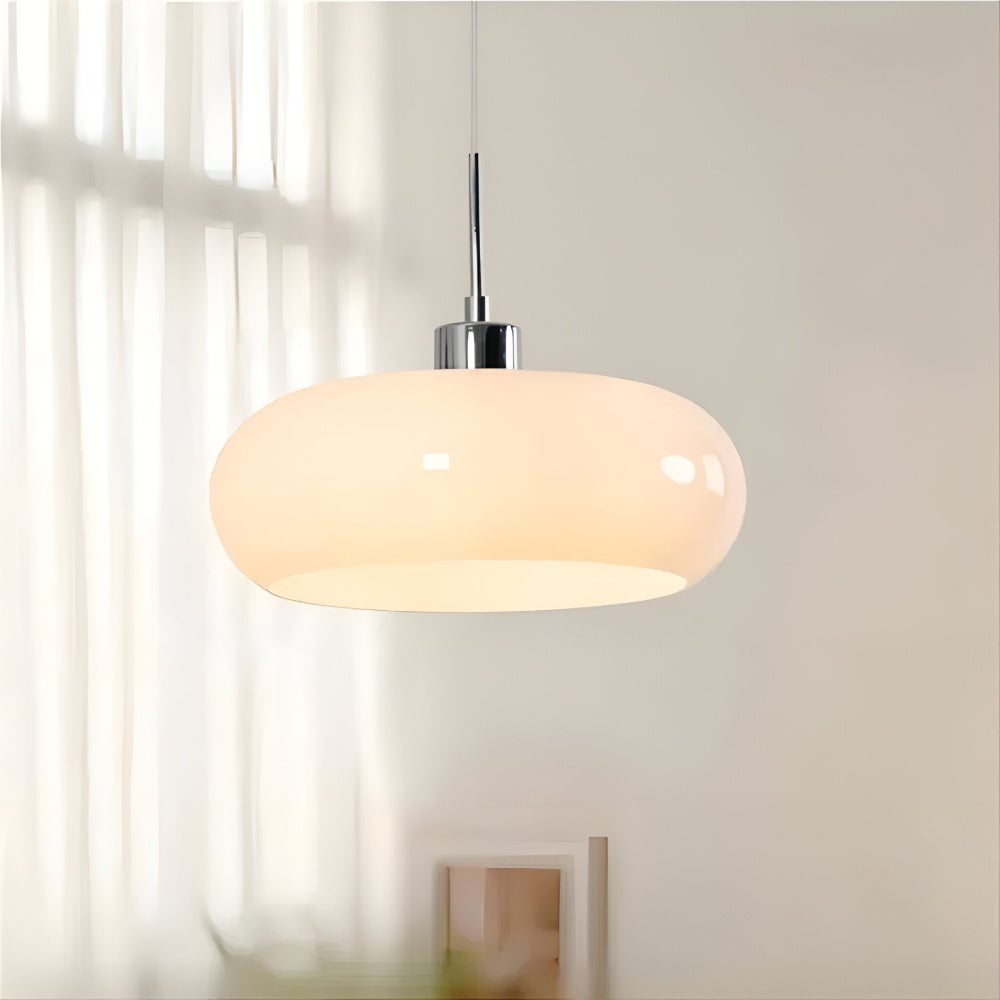 Cirquella – Lampada a sospensione in vetro soffiato retro-moderno in design circolare