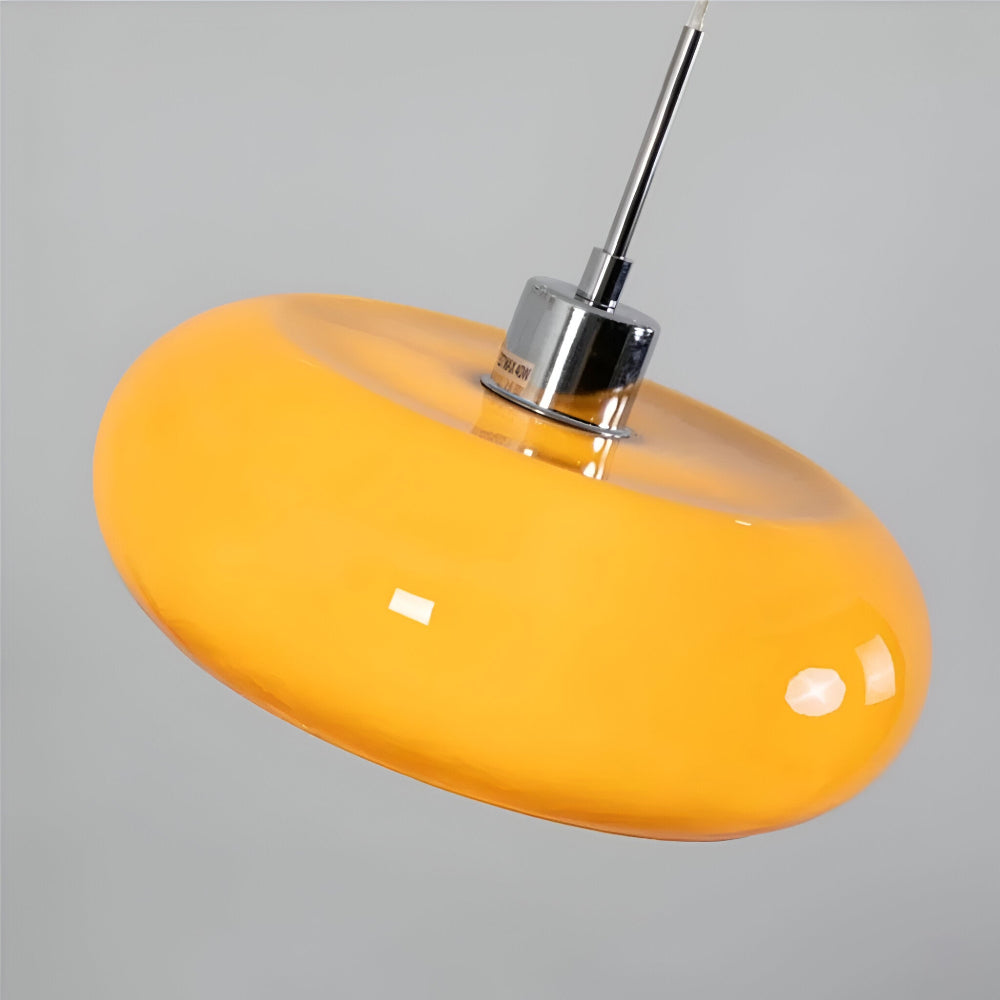 Cirquella – Lampada a sospensione in vetro soffiato retro-moderno in design circolare