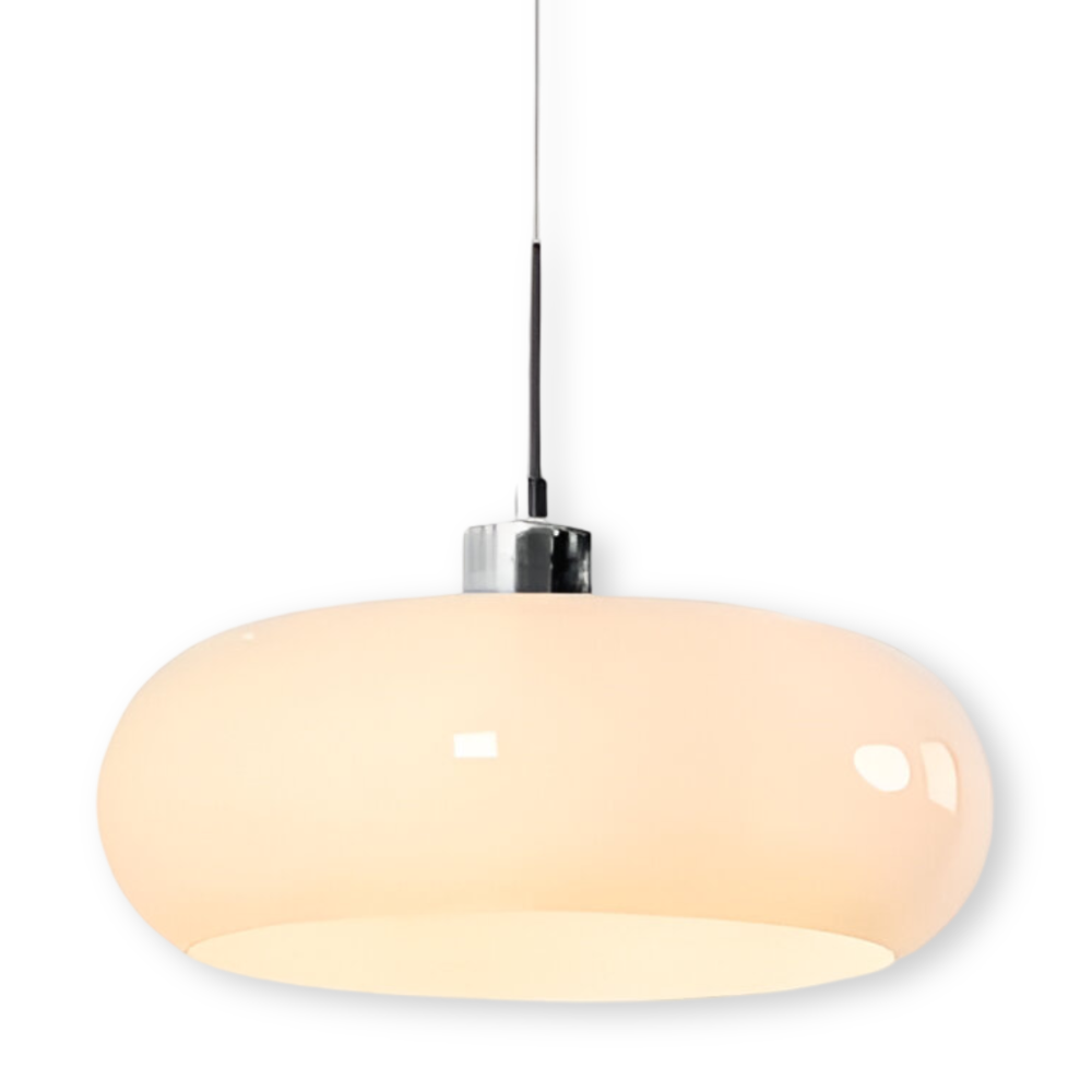Cirquella – Lampada a sospensione in vetro soffiato retro-moderno in design circolare