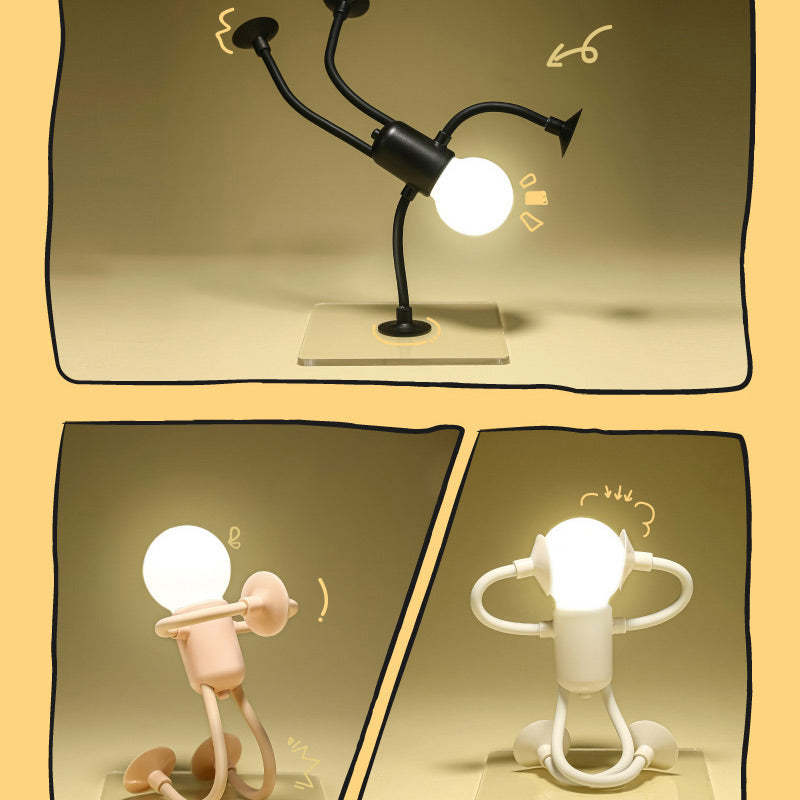 Lampada da tavolo Robot | Design divertente | Illuminazione LED | Lampada decorativa per la casa