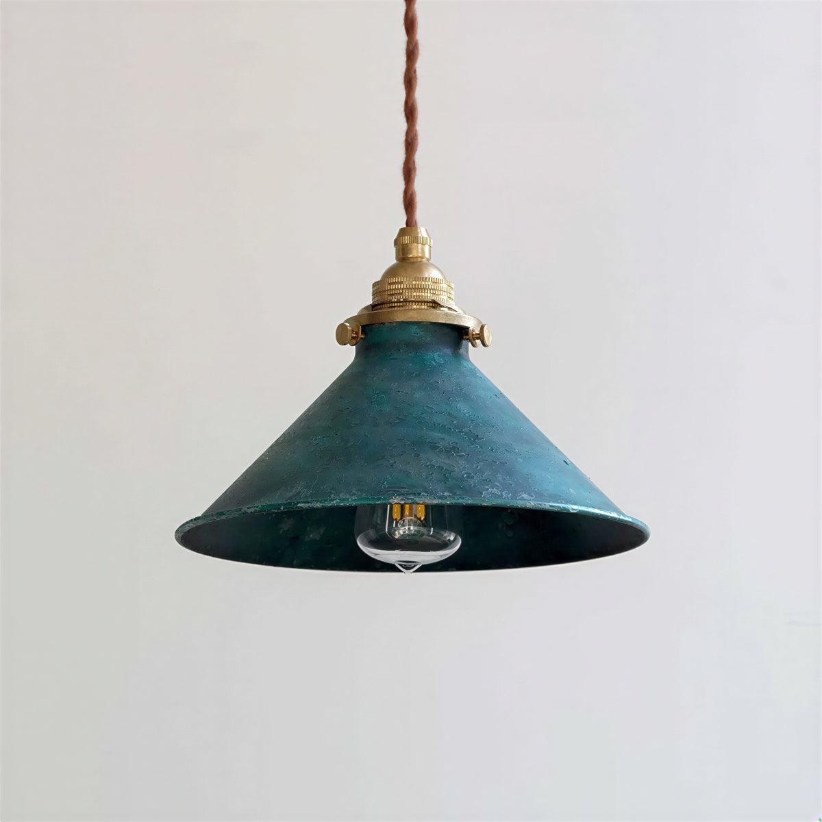 Lampada a Sospensione Rustica per Isola Cucina con Design a Cono