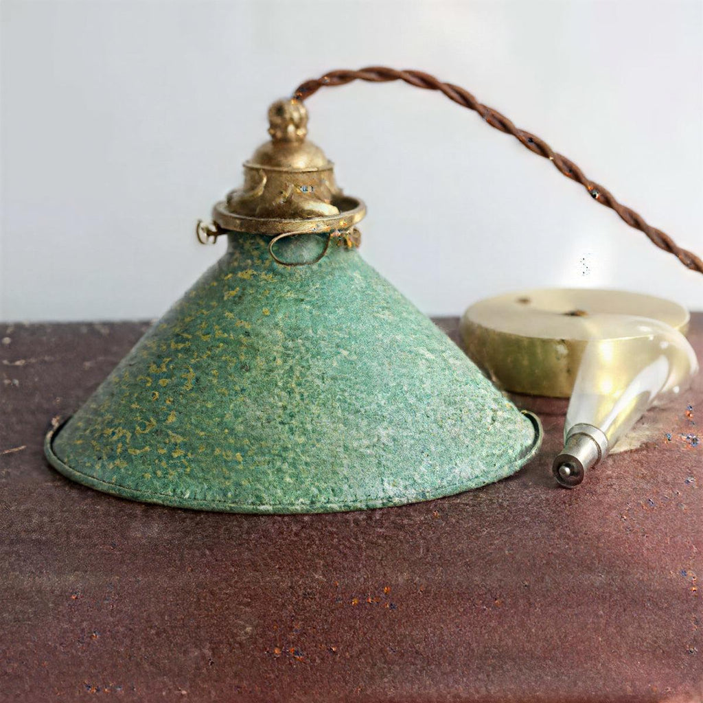 Lampada a Sospensione Rustica per Isola Cucina con Design a Cono