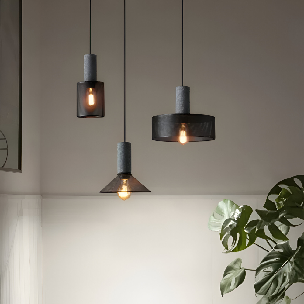 RusticStone – Lampada a sospensione rustica in design industriale moderno