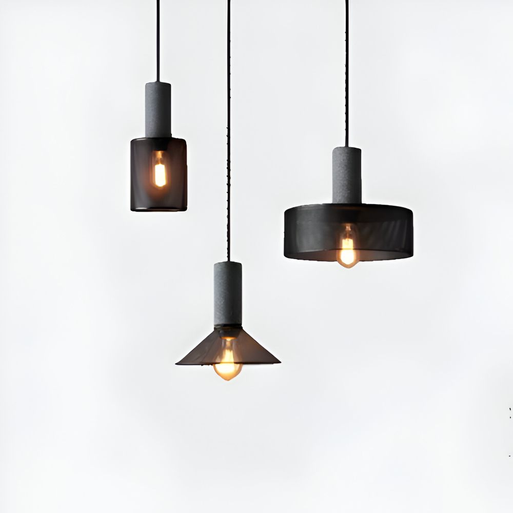 RusticStone – Lampada a sospensione rustica in design industriale moderno