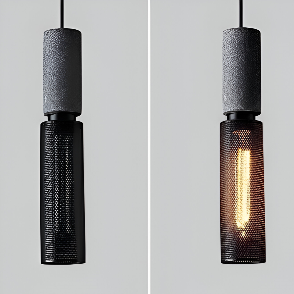 RusticStone – Lampada a sospensione rustica in design industriale moderno
