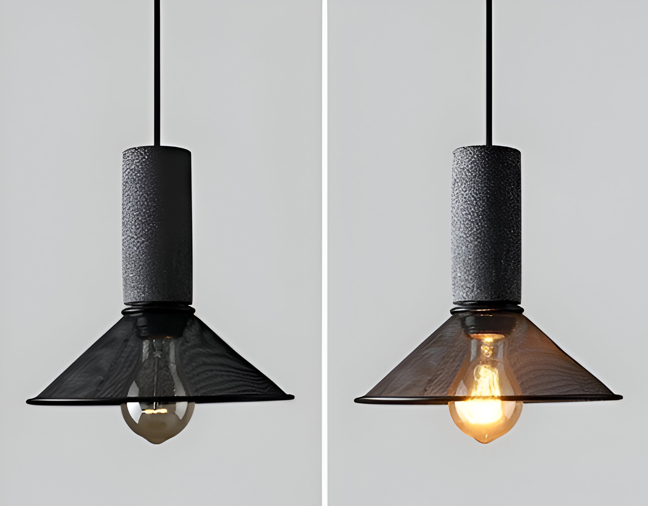 RusticStone – Lampada a sospensione rustica in design industriale moderno