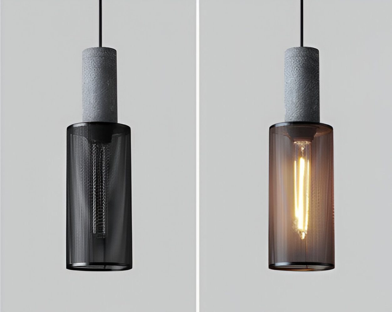 RusticStone – Lampada a sospensione rustica in design industriale moderno