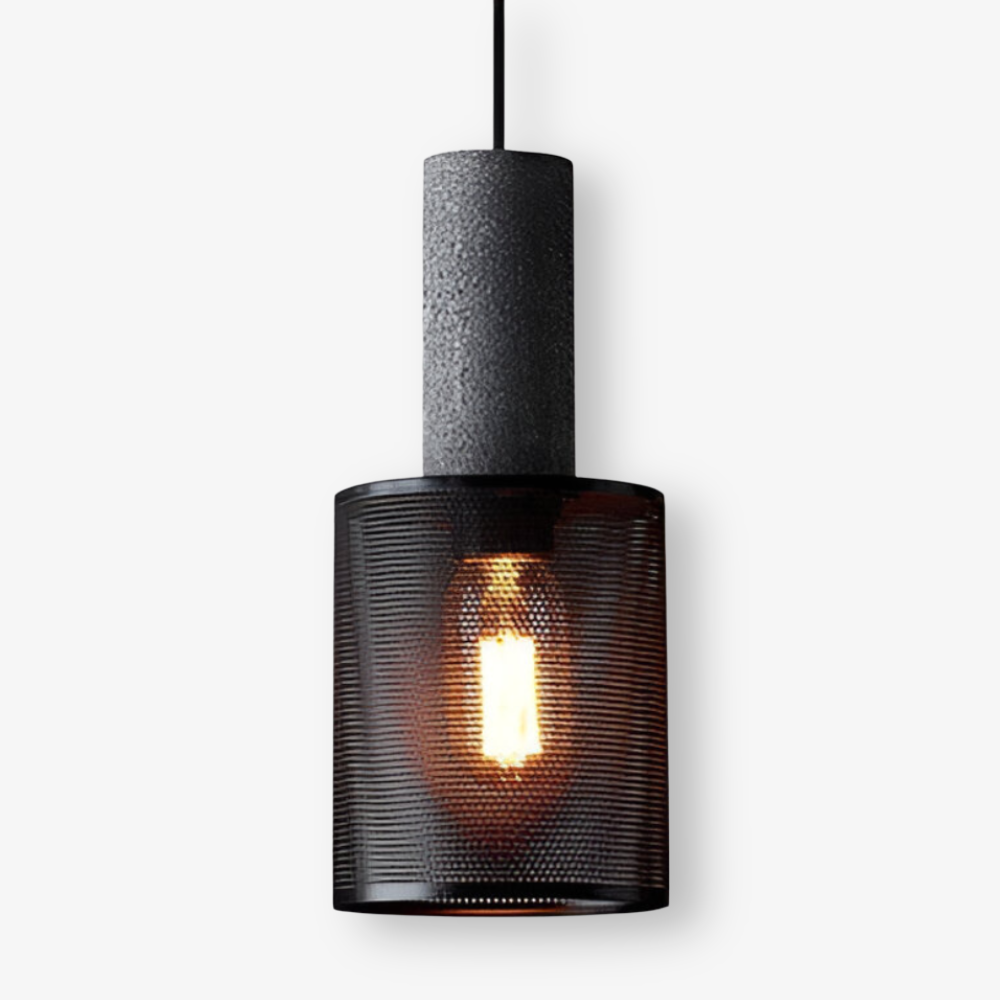 RusticStone – Lampada a sospensione rustica in design industriale moderno