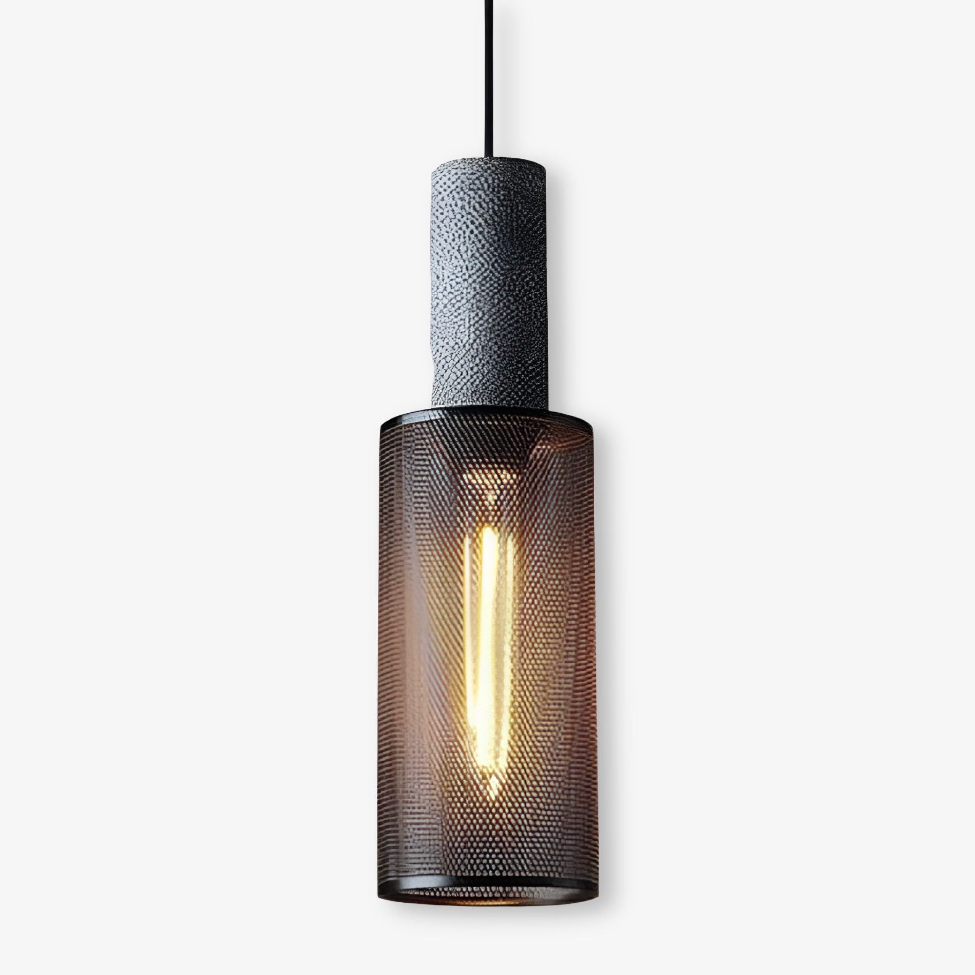 RusticStone – Lampada a sospensione rustica in design industriale moderno
