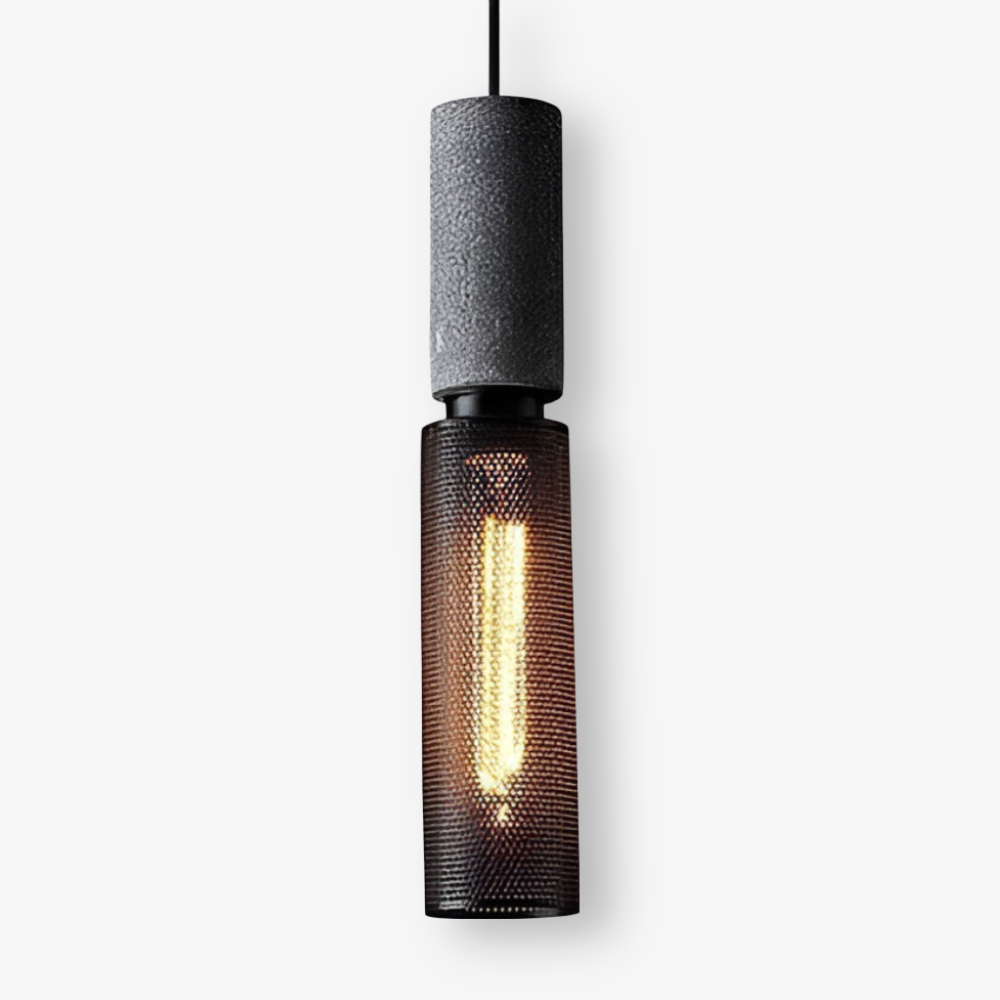 RusticStone – Lampada a sospensione rustica in design industriale moderno