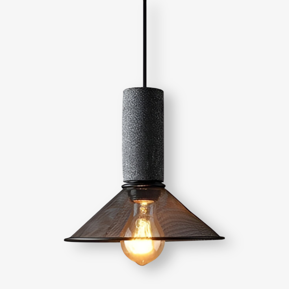 RusticStone – Lampada a sospensione rustica in design industriale moderno