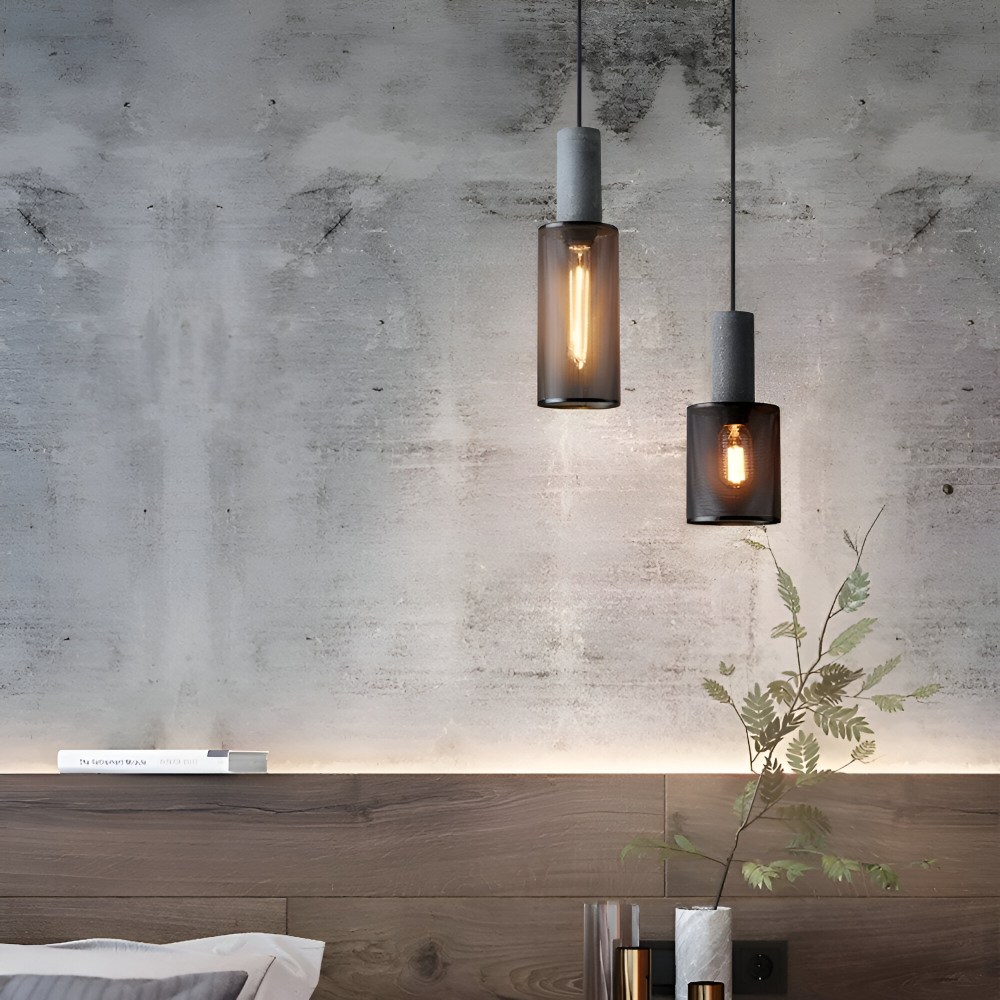 RusticStone – Lampada a sospensione rustica in design industriale moderno