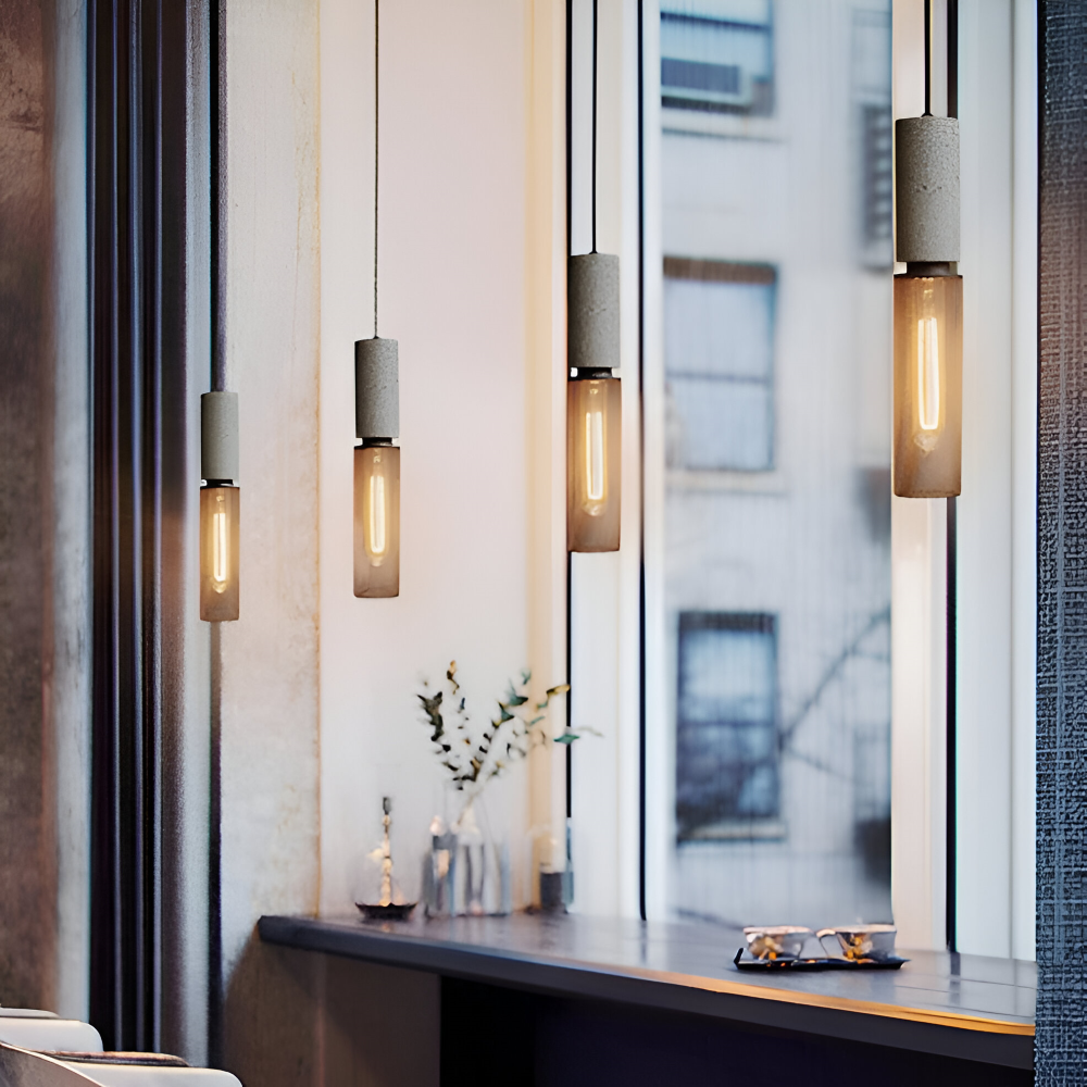 RusticStone – Lampada a sospensione rustica in design industriale moderno