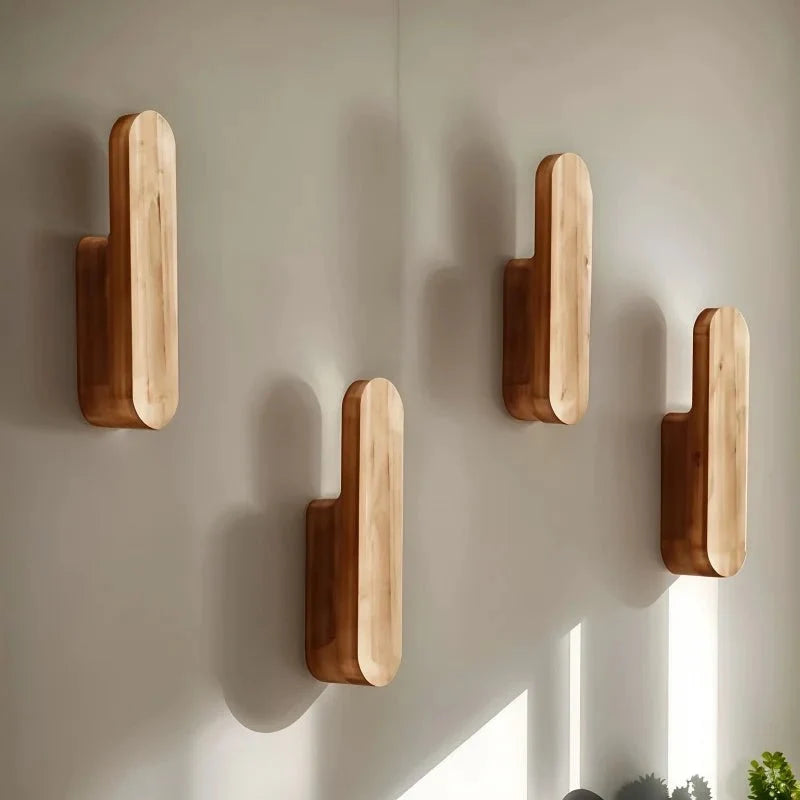 HOOKANO – Set di 4 ganci in legno per un'organizzazione pratica della parete