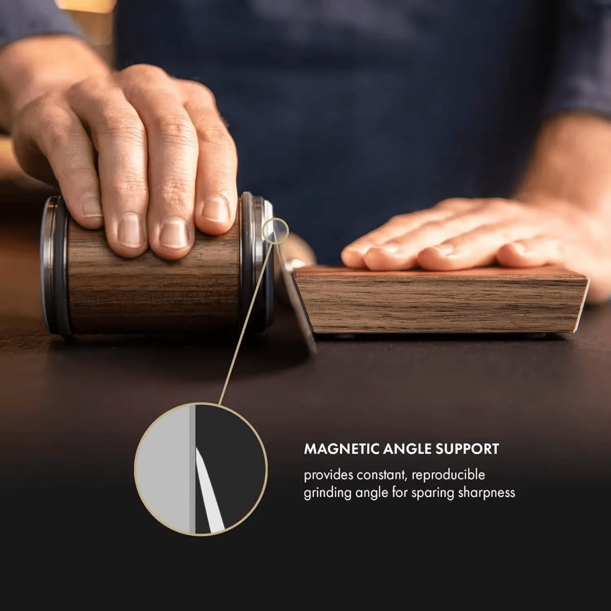 Orion - Affilatore Professionale per Coltelli con Rivestimento in Diamante per Affilatura Precisa