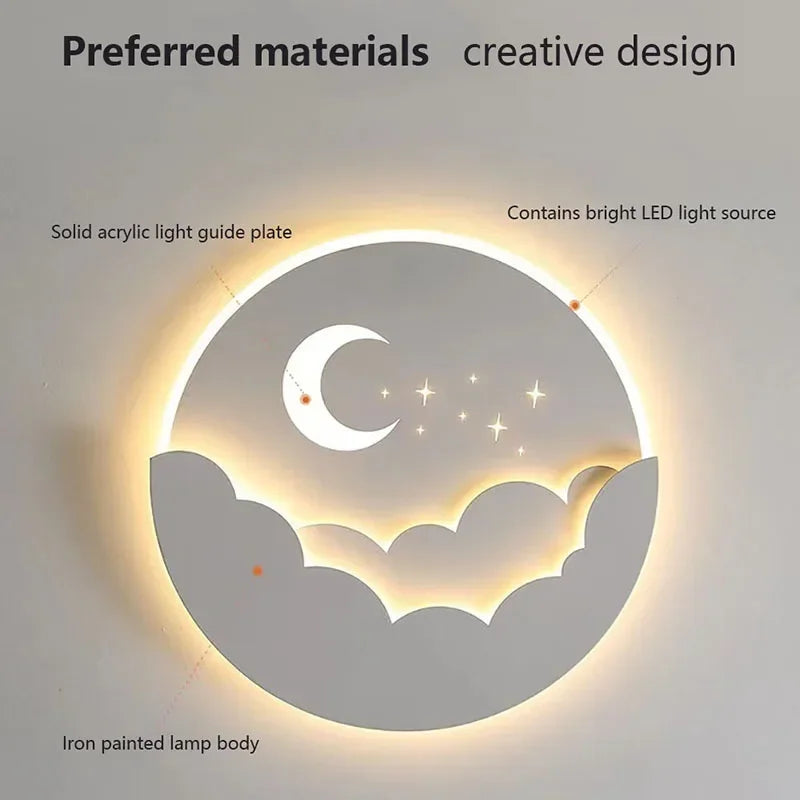 Magisk LED Applique – Luce Notturna Luna & Stelle