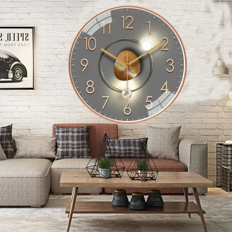 Orologio da Parete Classico Silenzioso Elegante Orologio Non Ticchettante per Camera da Letto e Ufficio