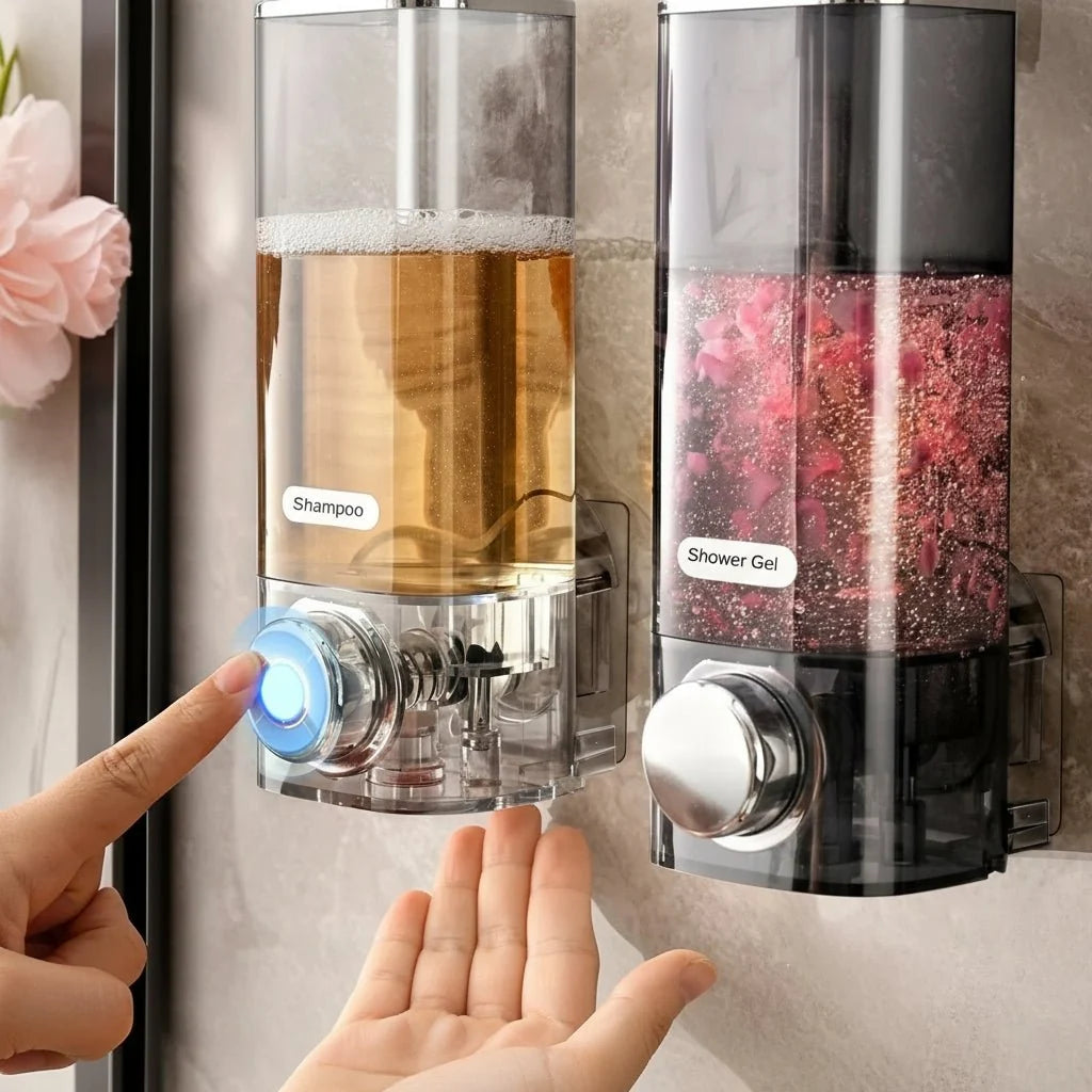SOAPMOUNT – Distributore di Sapone da Parete Senza Foratura per Maggiore Igiene