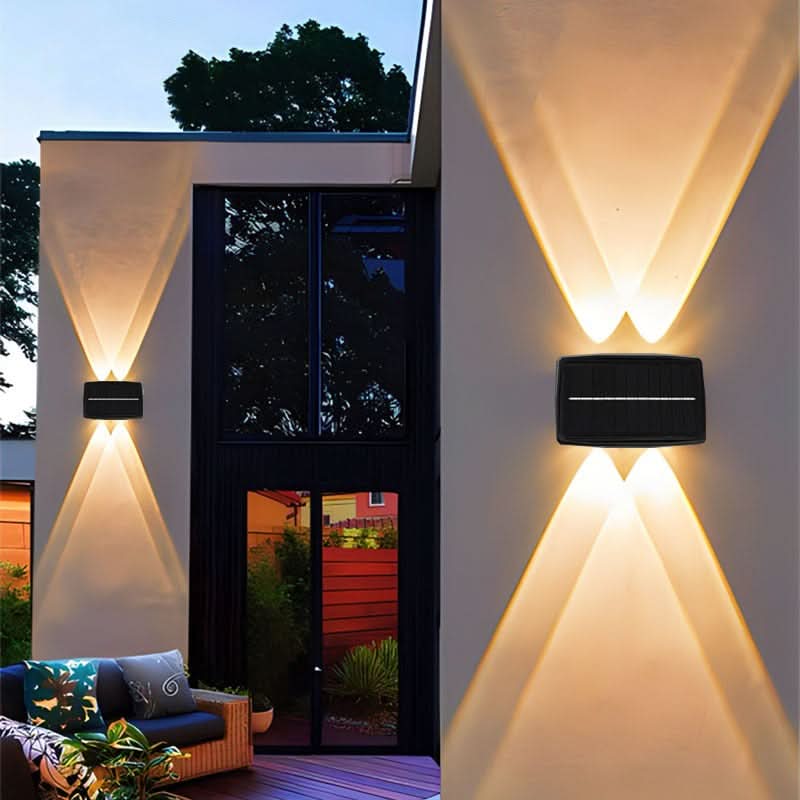 Lampada da Parete Esterno Solare LED Impermeabile