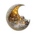 Decorazione invernale della città della luna