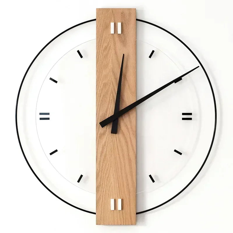 Fascino naturale in un orologio da parete di lusso in legno