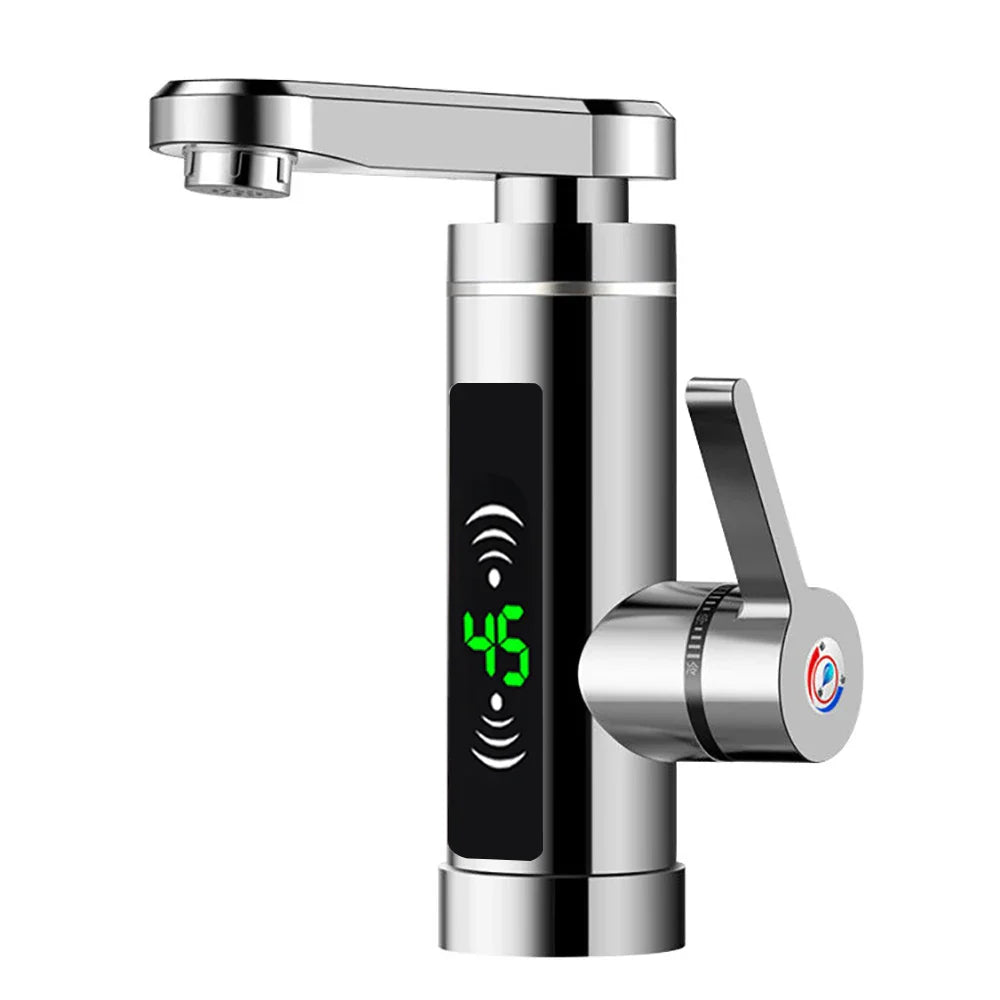 Brisenna - Rubinetto da cucina con riscaldamento diretto e beccuccio girevole a 360° 3000W