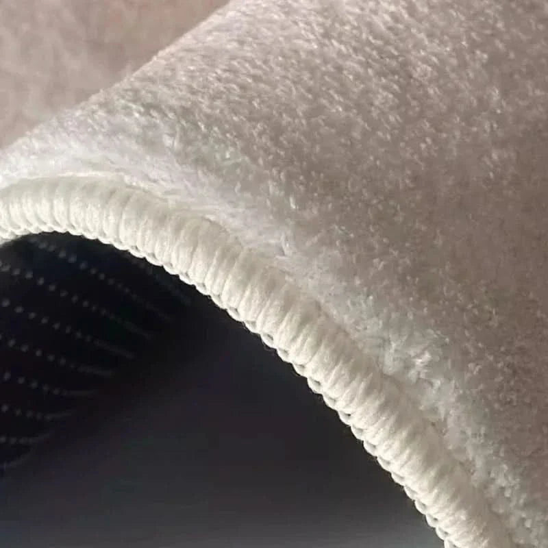 Tappeto Moderno Irregolare in Peluche per Soggiorno e Camera da Letto