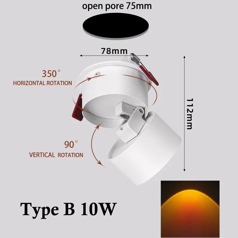 LED Sole Tramonto Atmosfera Faretti da Parete