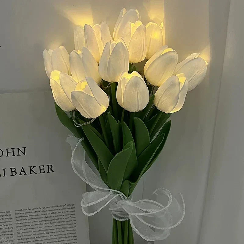 TulipGlow - Lampada notturna LED a tulipano portatile