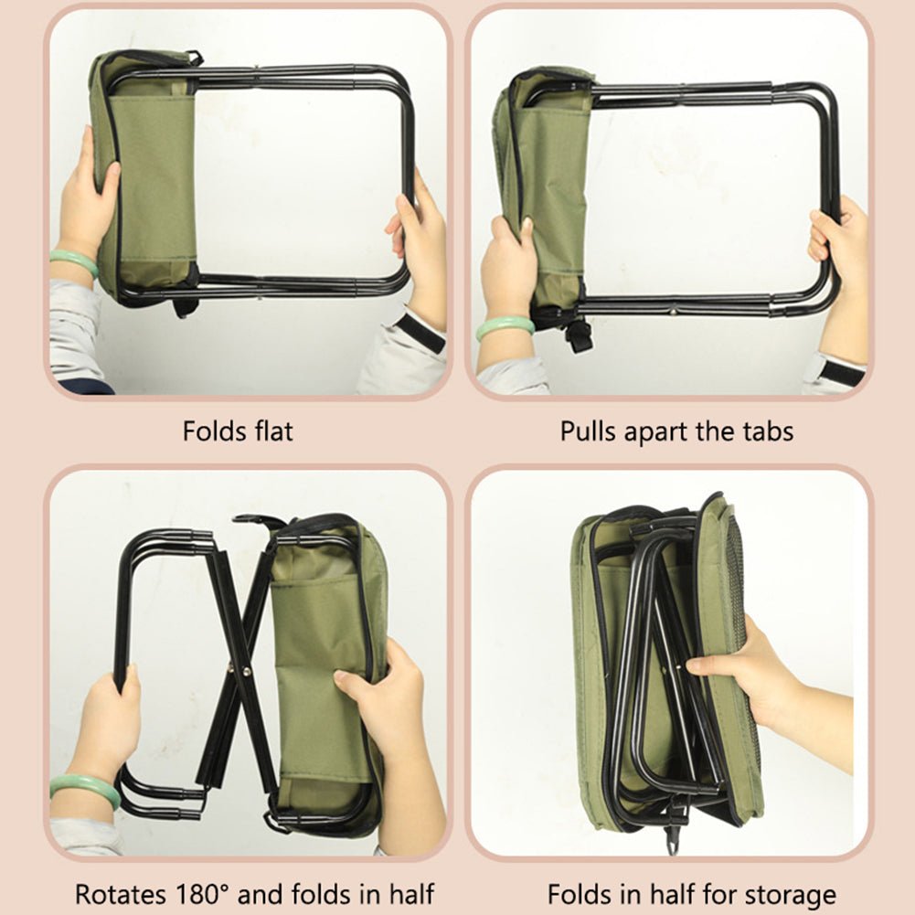 BORSA PER SEDIA 2-IN-1 – Sedia pieghevole impermeabile & Zaino per avventure all'aperto