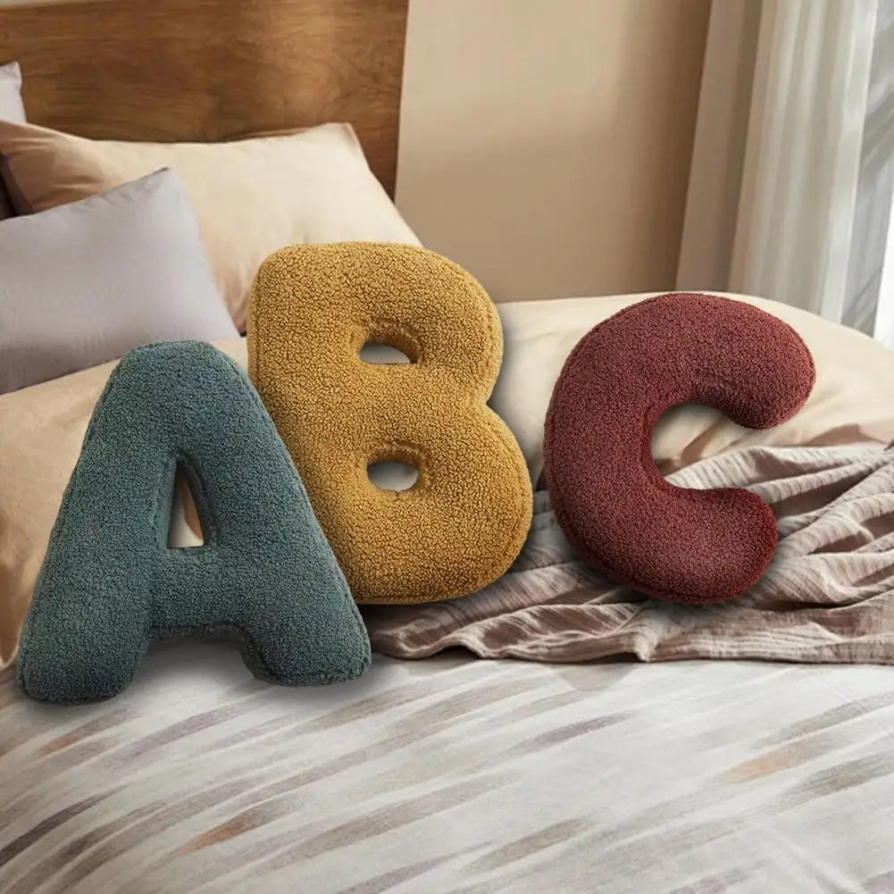 Avenia - Cuscino Decorativo in Velluto con Lettere da A a Z
