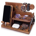 Tre Nattbord Telefon Dockingstasjon – Regal Multifunzionale per Portafoglio, Orologio e Conservazione, Ideale per San Valentino
