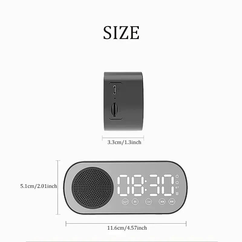 Sveglia digitale con altoparlante Bluetooth e radio FM