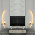 Lampada da Parete Contemporanea Edge – Nera & Oro Illuminazione Interna/Esterni per Stanze Moderne