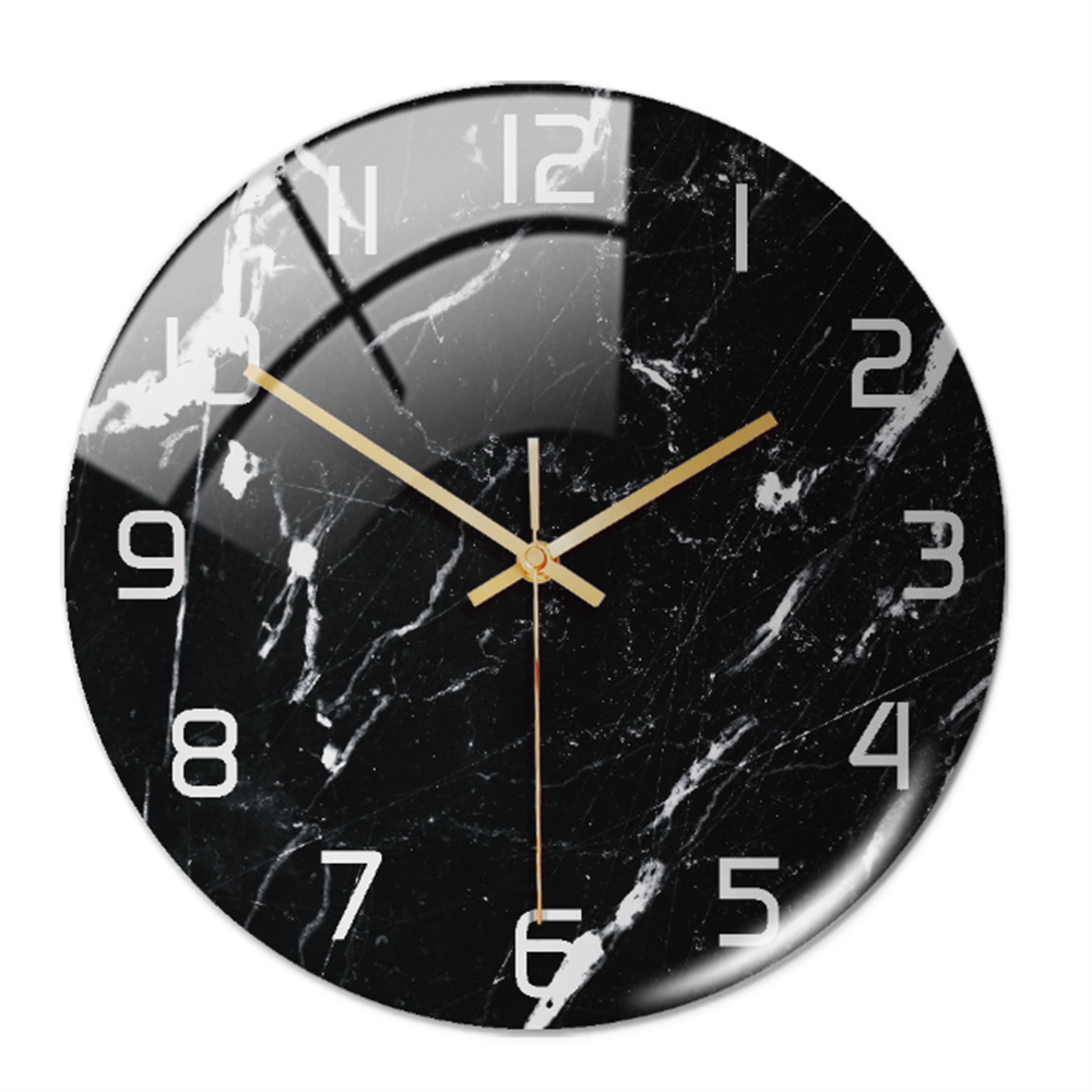 MarbelleTime – Orologio da Parete Silenzioso in Look Marmo Ø30 cm